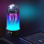 Acoustics Jellyfish Bluetooth Speaker Led Night Light with Clock - Image 4