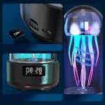 Acoustics Jellyfish Bluetooth Speaker Led Night Light with Clock - Image 2
