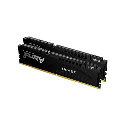 Kingston FURY 32GB 4800MHz DDR5 CL38 DIMM FURY Beast Black 16×2 1.1V | KF548C38BBK2-32