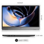 KOORUI 15.6-Inch Portable Monitor IPS FHD 1920 x 1080 60Hz 6ms | 15B1 - Image 2
