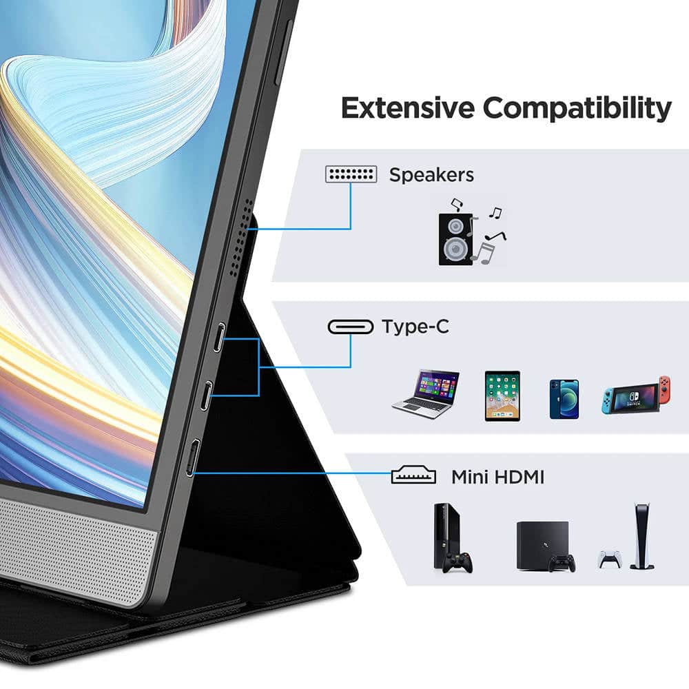 KOORUI 15.6-Inch Portable Monitor IPS FHD 1920 x 1080 60Hz 6ms | 15B1 - Image 3