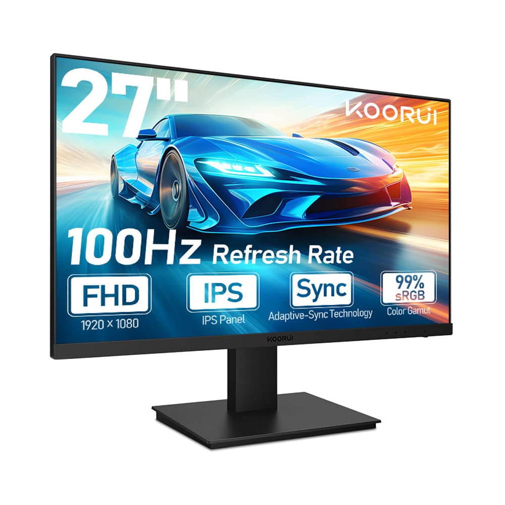KOORUI 27-Inch Computer Monitor IPS FHD 1920 x 1080 100Hz 5ms | N02 - Image 1