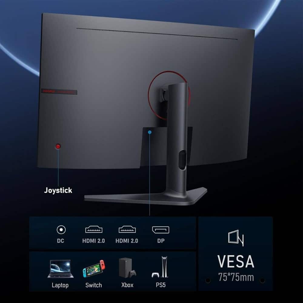 KOORUI 32-Inch Gaming Curved Monitor VA QHD 2560 x 1440 170Hz 1ms | 32E6QC - Image 3