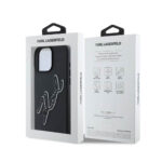 Karl Lagerfeld Hard Case with 3D Rubber Signature Logo iPhone 16 Pro & Pro Max - Image 3