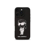 Karl Lagerfeld TPU Silicone Hard Case with ikonik Graffiti Logo for iPhone 16 Pro Max