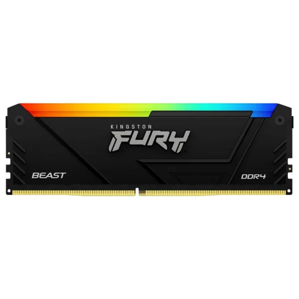 Kington Fury Beast RGB 16GB DDR4 Single RAM, 3600MHz , CL18 CAS Latency, 288-Pin Kit, AMD Ryzen Ready, Intel XMP Certified, Black – KF436C18BB2A/16