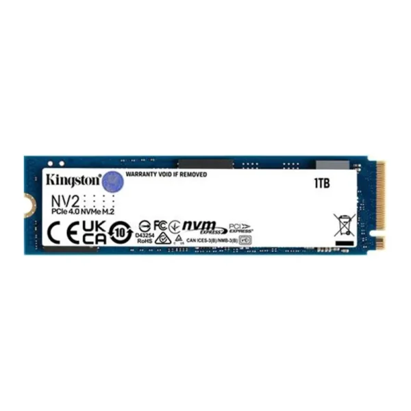 Kingston NV2 1TB M.2 2280 NVMe Internal SSD, Up to 3500MB/s Read / 2100MB/s Write Speed, Gen 4×4 NVMe PCIe Performance, -SNV2S/1000G