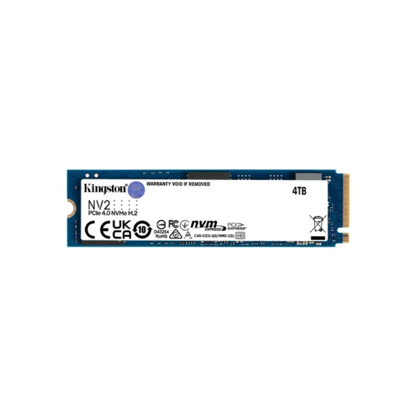 Kingston NV2 4TB M.2 NVMe Internal SSD, 3500 MB/s | SNV2S/4000G