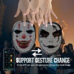 LED Face Mask for Fun Parties APP Controlled & Rechargeable - Image 4