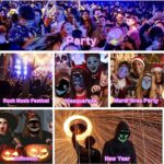 LED Face Mask for Fun Parties APP Controlled & Rechargeable - Image 3
