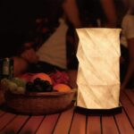 LED Rotating Book Light ABS Wood & Paper Lamp - Image 4