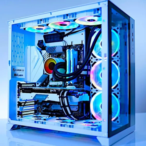 PlayStrome Gaming PC Core i7-14700K, RTX 4070, Z790, 64GB RAM, 2TB SSD, D850W PSU, RGB 360mm Liquid Cooler
