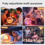 LED Smart Alarm Clock Speaker | Colorful LED Wake Up Light Voice APP Control - Image 6