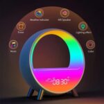 LED Smart Alarm Clock Speaker | Colorful LED Wake Up Light Voice APP Control - Image 3