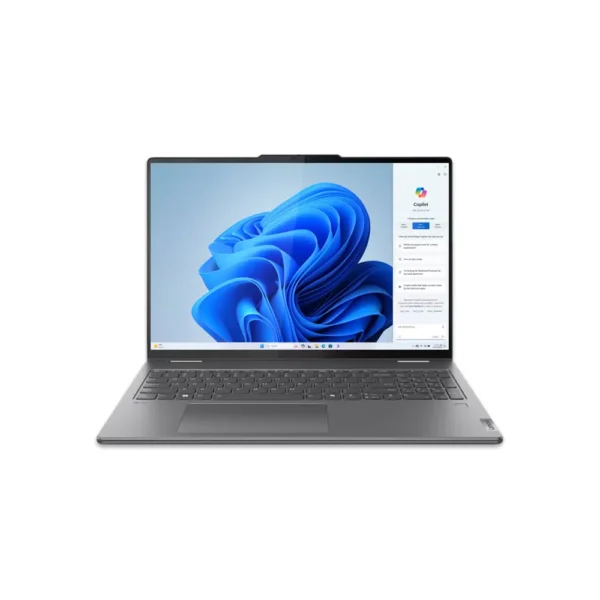Lenovo Yoga 7 2-in-1 161ML9 Laptop, 16″ Touchscreen, Intel Core Ultra 7 155U, 16GB RAM, 1TB SSD, Windows 11 Home, Storm Grey – 83DL0002US
