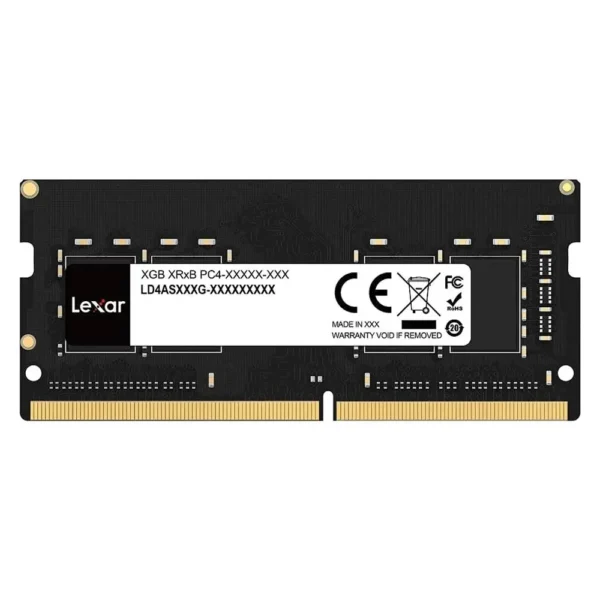Lexar 32GB DDR4 SODIMM Laptop Memory, 3200MHz Speed, 1.2V Voltage, 260 Pin | LD4AS032G-B3200GSST