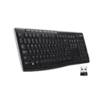 Logitech K270 Wireless Keyboard for Windows, 2.4 GHz Wireless, Black