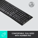 Logitech K270 Wireless Keyboard for Windows, 2.4 GHz Wireless, Black - Image 2