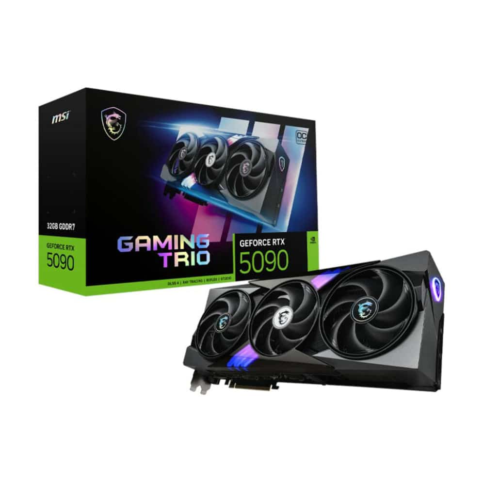 MSI GeForce RTX 5090 32GB Gaming Trio OC GDDR7 PCI-Express Graphics Card - Image 1