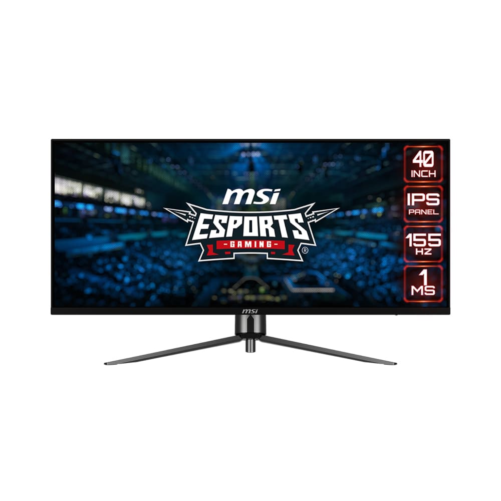 MSI MAG 40-Inch Gaming Monitor 401QR UWQHD IPS 155hz 1ms – Black | 9S6-3EA54H-007 - Image 1