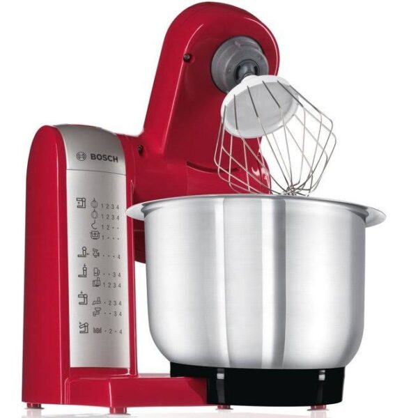 Bosch 3.9 Litres Kitchen Stand Mixers 600W Red Model-MUM48R1GB | 1 Year Brand Warranty.