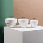 Medium Taster Cup White with Dark Green (Kawakawa), 210ml - Image 2