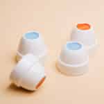Medium Taster Cup White with Dark Green (Kawakawa), 210ml - Image 3