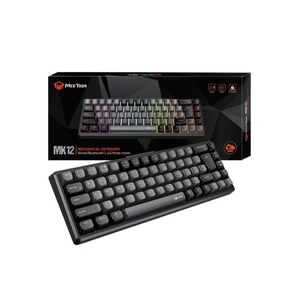 Meetion Triple-Mode Wireless RGB Mechanical Keyboard, MT-MK12