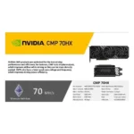 NVIDIA CMP 70HX 8GB GDDR6X Graphics Card, 256-bit, 1365MHz, 19Gbps, Dual 8-Pin, 608GB/s – NED70HX017P2-1046A - Image 2