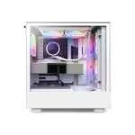 NZXT H5 Flow RGB Compact Mid-Tower Airflow Case, White | CC-H51FW-R1 - Image 2
