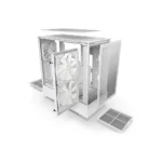 NZXT H5 Flow RGB Compact Mid-Tower Airflow Case, White | CC-H51FW-R1 - Image 6