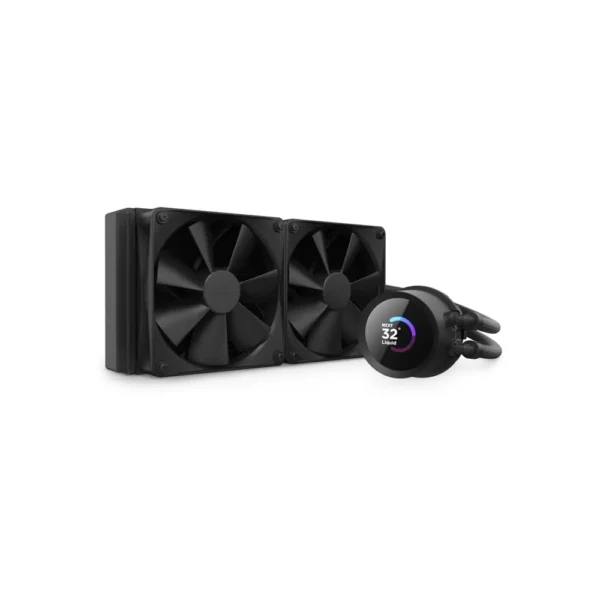 Nzxt Kraken 240 240mm AIO LCD Display CPU Liquid Cooler, Black – RL-KN240-B1