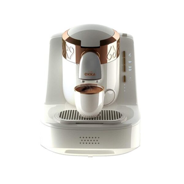 Arzum Okka Coffee Maker Machine White/Copper Model-OK001W | 1 Year Brand Warranty.