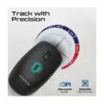 Promate Combo-CM4 ErgoComfort Wired Keyboard with Media Keys and 2400 DPI Mouse - Image 4