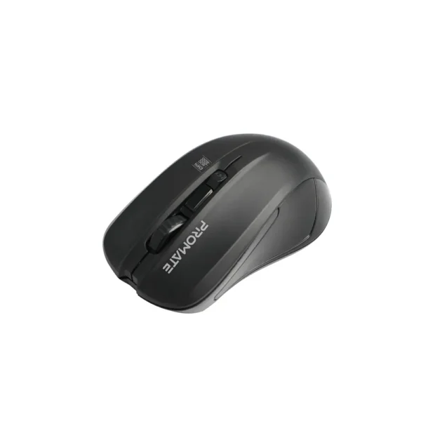 Promate Contour Comfort Performance Wireless Ergonomic Mouse, Black