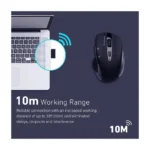 Promate Cursor EZGrip™ Ergonomic Wireless Mouse, Black - Image 4