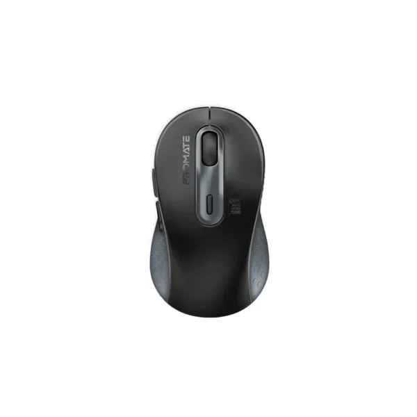 Promate Ken Dual Mode Wireless Optical Mouse with BT & RF Connectivity, Black