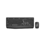Promate Ergonomic Wireless Multimedia Keyboard with Palm Rest and Ambidextrous Mouse, ProCombo-14