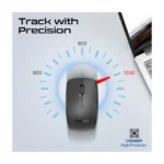 Promate Ergonomic Wireless Multimedia Keyboard with Palm Rest and Ambidextrous Mouse, ProCombo-14 - Image 4