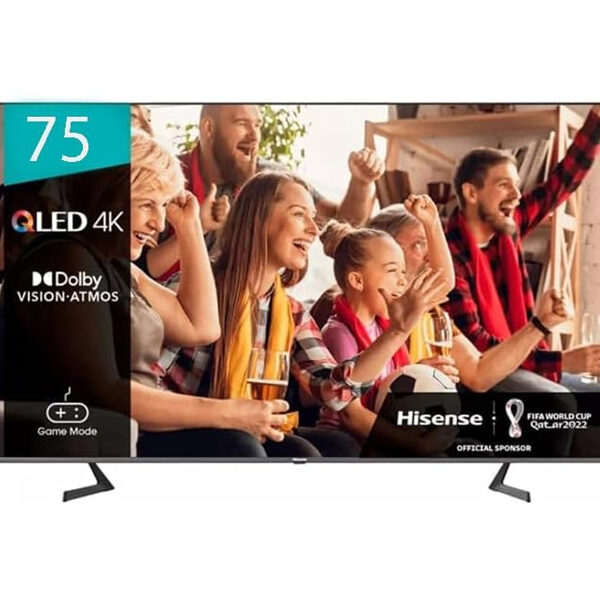 Hisense 75 Inch 4K Ultra HD Quantum Dot Color Smart LED TV Dolby Vision Atoms Model – 75A7HQ – 1 Year Full Warranty.