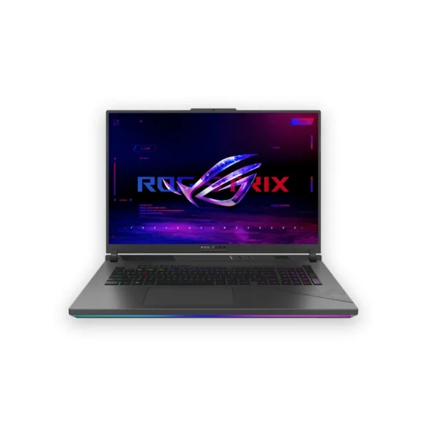 ASUS ROG Strix G18 Gaming Laptop, 18″ WQXGA 240Hz, Intel Core i9 14900HX, 32GB RAM, 2TB SSD, RTX 4070 8GB, English-Arabic Keyboard, Windows 11 – G814JIR-I9322GN