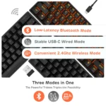 ROYAL KLUDGE RK61 60% Wireless Mechanical Keyboard, Black – RK61 - Image 2
