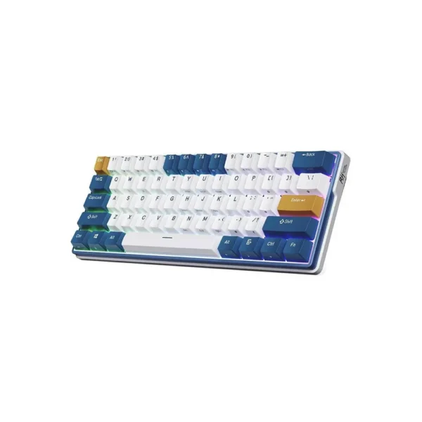 ROYAL KLUDGE RK61 Plus 60% Wireless Tri-mode Mechanical Gaming Keyboard, Brown Switch, Klein Blue – RK61PLUS
