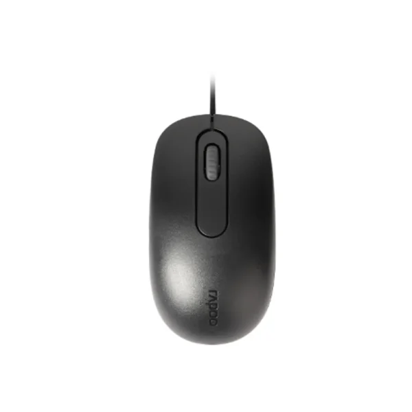 Rapoo N200 Wired Optical USB Mouse, Black