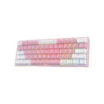 Redragon Fizz K617-RGB 60% Mechanical Keyboard, Pink & White – K617-RGB