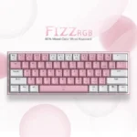 Redragon Fizz K617-RGB 60% Mechanical Keyboard, Pink & White – K617-RGB - Image 3