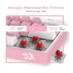 Redragon Fizz K617-RGB 60% Mechanical Keyboard, Pink & White – K617-RGB - Image 4