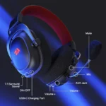 Redragon H510 PRO Zeus-X RGB Wireless Gaming Headset – H510 PRO - Image 4