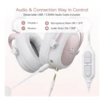 Redragon H510 ZEUS White Gaming Headset- H510W-RGB - Image 4