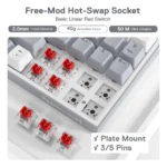 Redragon K628 Pollux 75% Wired RGB Gaming Keyboard -K628WG-RGB - Image 5
